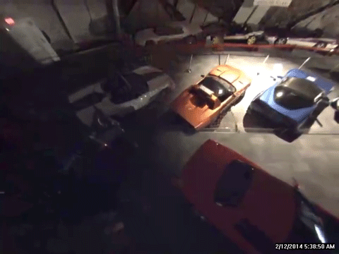 Corvette Sinkhole Cave In Security Footage