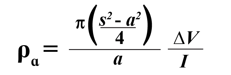 Schlumberger Array Formula