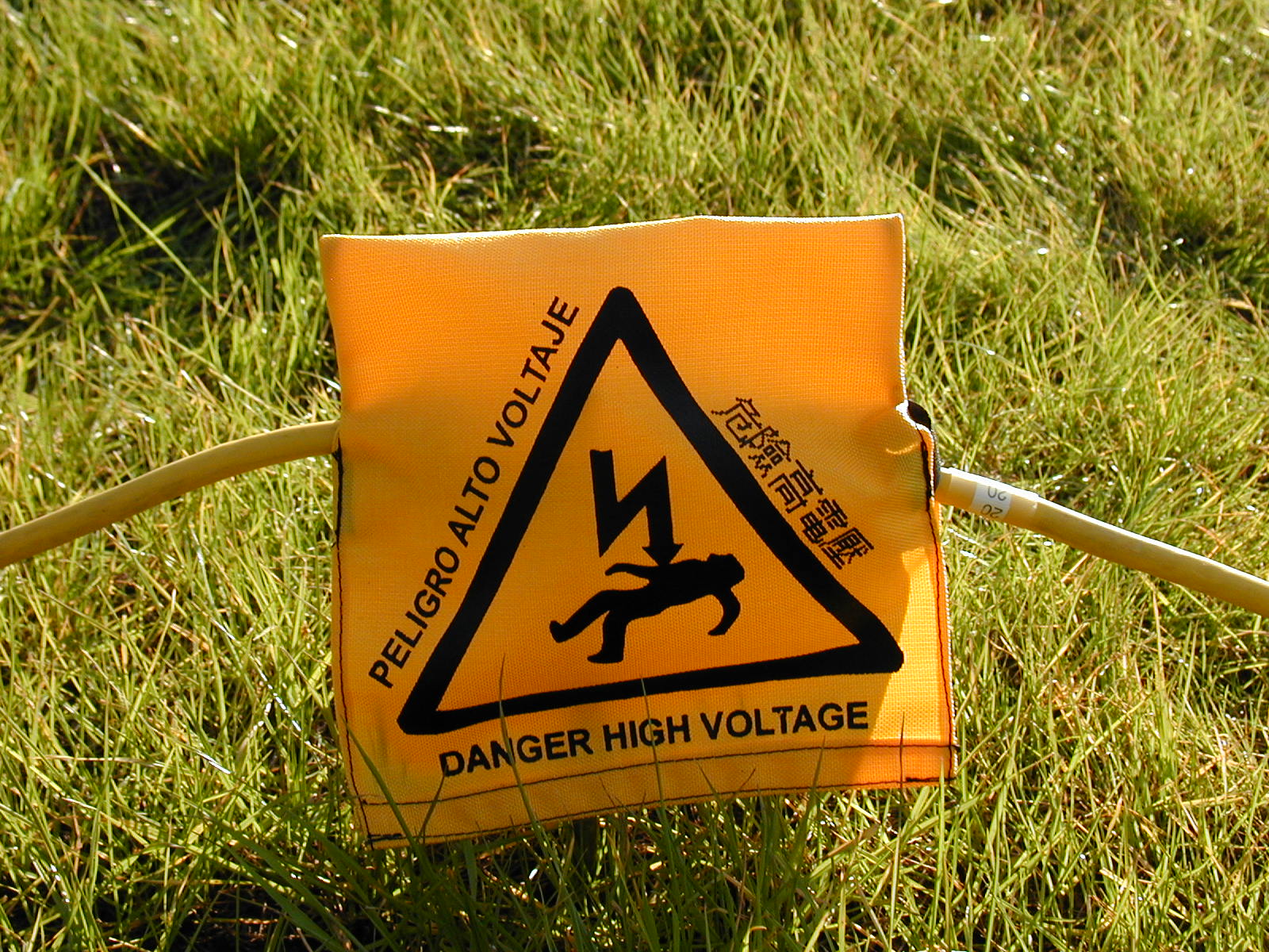 High Voltage Electrode Warning Covers AGI