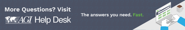 More Questions? Visit AGI's Help Desk at helpdesk.agiusa.com