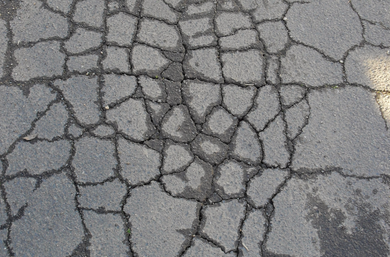 Alligator Cracks in Pavement