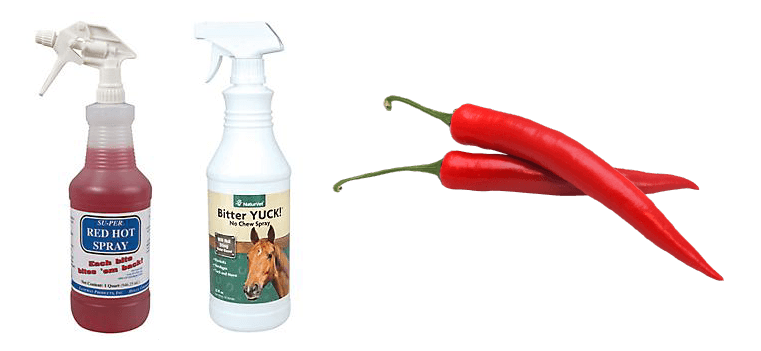 ERI Survey deterrents - Red Hot Spray, Bitter Yuck Spray, Chili Peppers