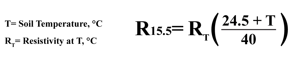 Temperature correction formula