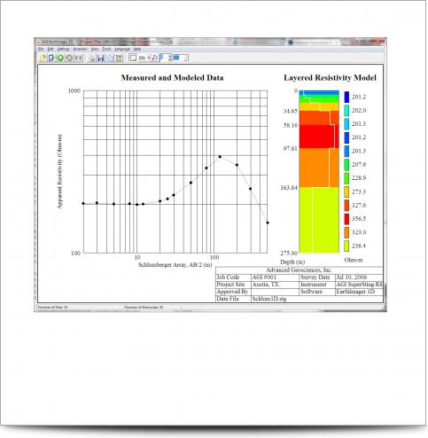 AGI EarthImager 1D Software de Inversión y Modelado AGI EarthImager 1D Software de Inversión y Modelado
