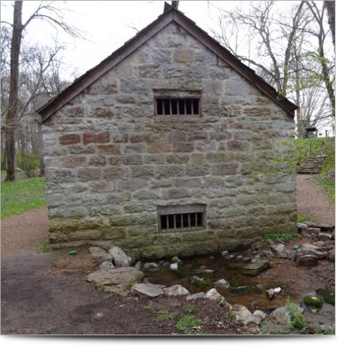 AGI Case History - Hermitage Springhouse - Back of the Springhouse