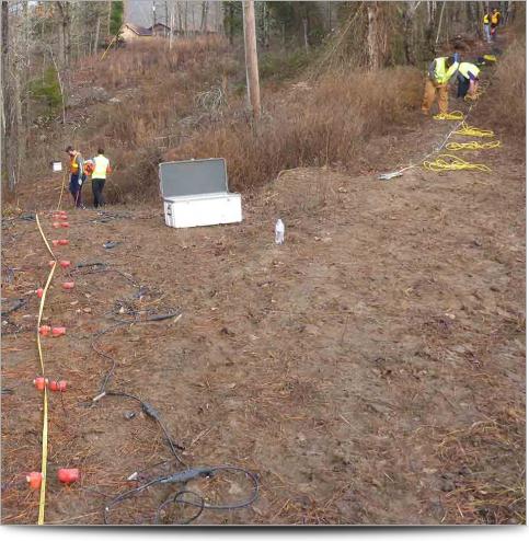 AGI Case History - Ozark Landslide - Survey Line